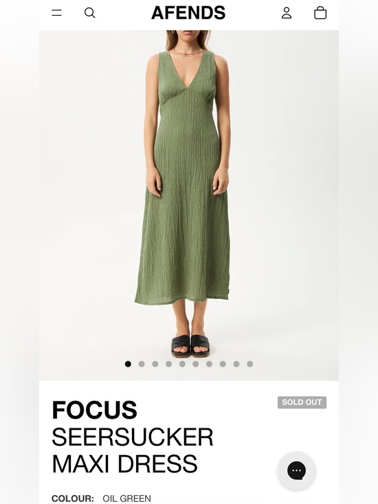 Afends Dresses & Skirts - Afends hemp seersucker Focus maxi dress